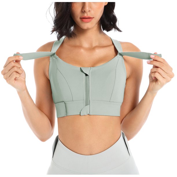Women Front Closure Workout Bra Padded High Impact Comfortable Sport