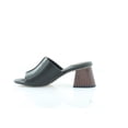 thumbnail image 2 of Sam Edelman Sonya Black Leather Sculptural Slip On Open Toe Block Heel Sandals (BLACK LEATHER, 6.5), 2 of 8
