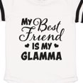 thumbnail image 3 of Inktastic My Best Friend is My Glamma with Hearts Gift Baby Boy or Baby Girl Bodysuit, 3 of 4