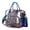 Blue-34, variant on Hippie Artistic Insulated Lunch Box, Large Dual Compartment Lunch Tote with Vintage Tribal Patterns, Great for Women, Teachers, or Travelers