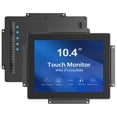 thumbnail image 1 of GreenTouch 10.4" High Brightness 1000 Nits Open Frame PCAP Touch Screen LCD Display Monitor,1024x768,Black, 1 of 7