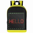 thumbnail image 2 of Mochila LED T2 Biosled Pantalla LED Luminosa Pantalla De Publicidad Inteligente Mochila De Vije Pu Bolso De Hombro Doble Negro, 2 of 7