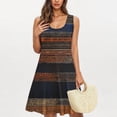 thumbnail image 1 of Ovzne Robes pour Femmes 2025 Robe d'Été pour Femmes Tendance Décontractée Imprimée avec Poches Sans Manches Col de Jardin Robe pour Femmes Imprimée Liquidation, 1 of 5