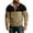 Black, variant on Men's Standing Collar Sweatshirt for Spring Outdoor Casual Wear, Loose Fit Long Sleeve Pullover Top with Breathable Fabric, Ideal for Hiking and Leisure,Brown 5XL