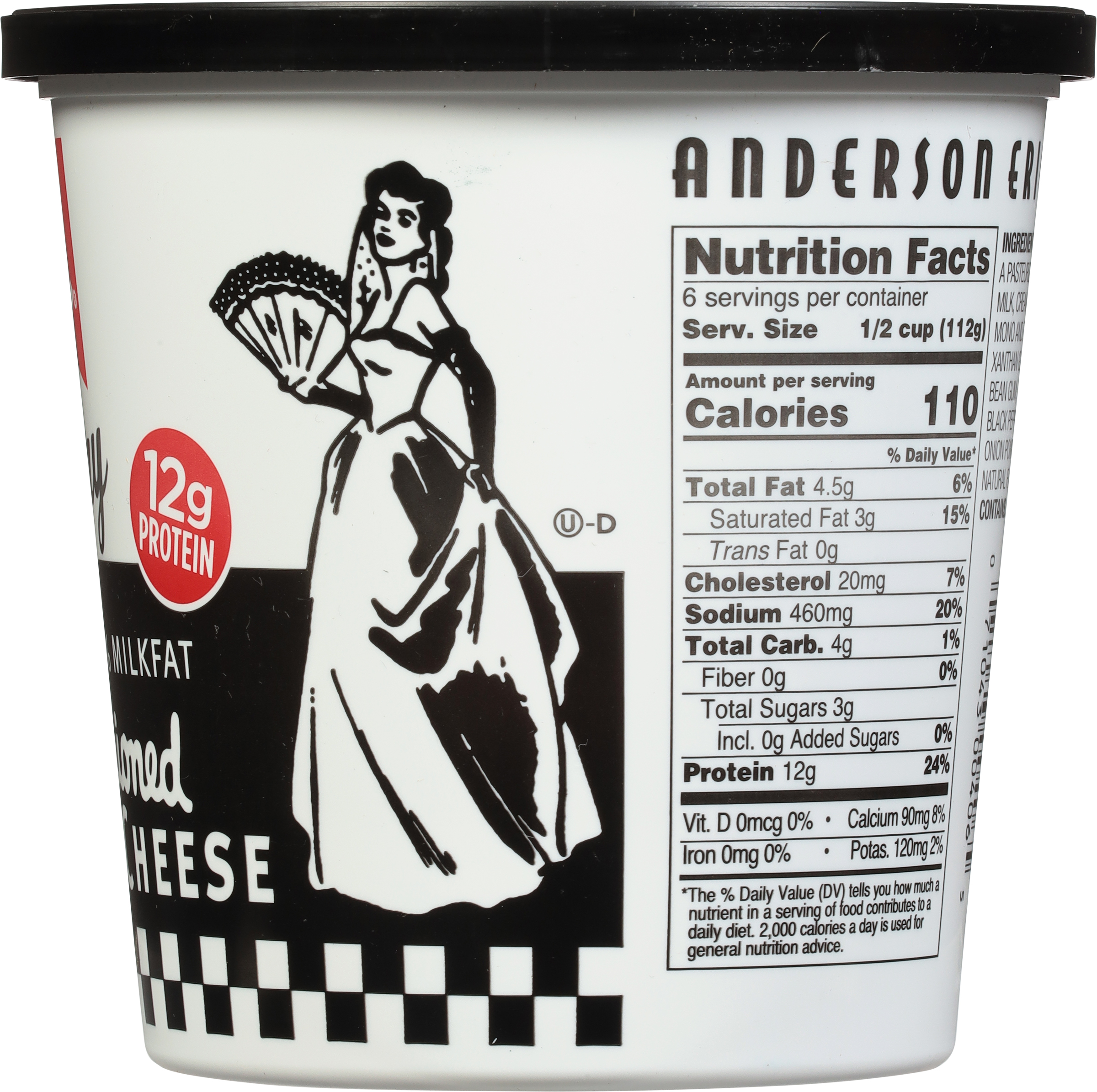 Anderson Erickson 4% Salt and Pepper Cottage Cheese, 24 oz.