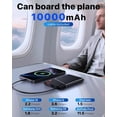 thumbnail image 4 of Portable Charger Power Bank, 10000mAh 22.5W PD Super Fast Charging Powerbank with Built-in USB C in&Out Cable, Slim External Phone Battery Pack for iPhone 16/15/14 iPad Samsung S24 Android, 4 of 8