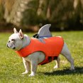 thumbnail image 4 of Chaleco salvavidas para mascotas ropa de seguridad para perros traje de Likrtyny baño ajustable de poliéster reflectante transpirable para vacaciones de verano, 4 of 8
