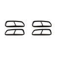 thumbnail image 2 of Transemion 2pcs/set Easy Installation Car Exhaust Pipe Cover Trim Durable Stainless Steel Enhanced Protection glossy black 2Set, 2 of 6