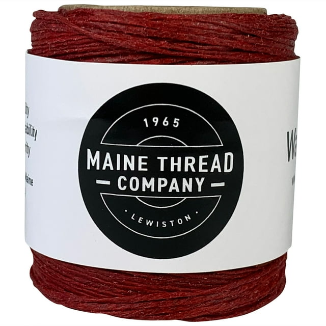 Maine Thread Cordon en Poly Ciré 0,035 Pouces 3 Plis - Écarlate