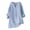 Light Blue, variant on Womens Shirts Cotton Linen Shirts Solid 3/4 Sleeve Vacation Tunic Tops Oversized Tshirts Casual V Neck Blouses on Sale