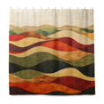 thumbnail image 2 of Yayeee Shower Curtain with Hooks 72"x72" Waterproof Fabric Bathroom Hanging Decor, Abstract Desert Pattern, 2 of 5