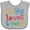 AC-Heather Grey, variant on Inktastic My Gigi Loves Me Grandchild Boys or Girls Baby Bib