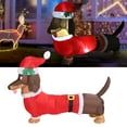thumbnail image 1 of Perro Weiner Inflable, Decoración Navideña De 1,5 M Con Luces Integradas, Para Decoración Navideña Interior Y Exterior, Modelo De Aire Dachshund, 1 of 7