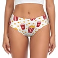 thumbnail image 1 of Fotbe Popcorn Calzones Estampados para Mujer – Ropa Interior de Algodón, Cómoda, Suave y Elástica-3X-Large, 1 of 6