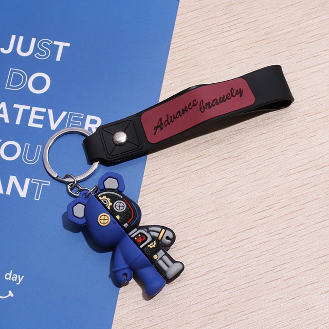 Anime lindo oso llavero llaveros kawaii llavero para mujer hombre llaveros porte clef accesorios cadenas para mujeres hombres xuanjing unisex
