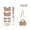 Orange-DIY Kits, variant on Top Grain Leather Cloud Bag Making DIY Kits
