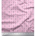 thumbnail image 1 of Soimoi Georgette Viscose Fabric Curve Diamond & Clock Tower Architectural Print Fabric by Yard 42 Inch Wide, 1 of 3