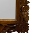 thumbnail image 4 of 30x24 Wooden Mirror Carved | Traditional Handcrafted Vintage Scroll Brown Wood Mirror | DecorShore, 4 of 7