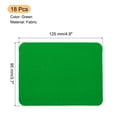 thumbnail image 2 of Parches de planchar Uxcell para reparación de tela 4.9"x3.7" para ropa y pantalones, paquete de 18, verde, 2 of 6