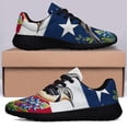 thumbnail image 3 of Texas Stte Mockingbird and Bluebonnet Flower Shoes Sneakers for Women Men Black Size 3.5, 3 of 7