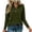 *Army Green, variant on VBVC Women's Long Sleeve Collared Shirt , Ladies' Basic Button Down Pullover Blouse , Casual V Neck Work Tunic Top For Women, S-2XL