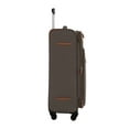 Wrangler 5 pc Softside Spinner Travel Luggage Set, Khaki