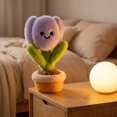 thumbnail image 6 of Cute Potted Plant Plush Figurine, Fake Desk Decor Ornament for Home Office Bedroom Shelf Table Top, 6 of 6