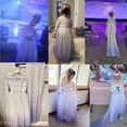 thumbnail image 3 of Benylion Girls Princess Costumes Snow Queen Princess Dresses Fancy Dress Up Clothes for Halloween Party Cosplay White for 11-12Years, 3 of 11