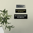 thumbnail image 4 of No Shoes No Shirt No Service Door / Wall Sign - Ivory / Dark Brown - Medium, 4 of 5