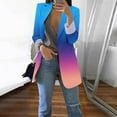 thumbnail image 3 of Vedolay Blazer Jackets Women Suit Jackets for Work Business Casual Lightweight Lapel Long Sleeve Tops,Blue M, 3 of 5