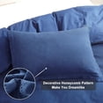thumbnail image 3 of 100% Cotton Waffle Weave Duvet Cover Set- Waffle Texture Comforter Cover King, 3 of 8