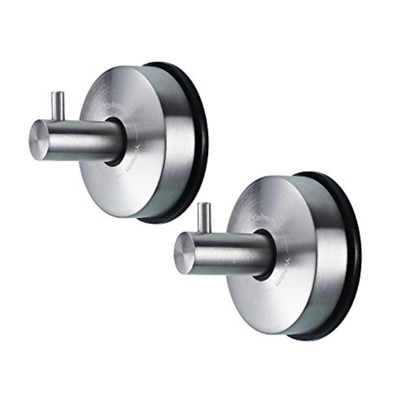 Vacuum Stainless Steel Suction Cup Double Hook Bathroom Wall Hanger Kitchen Rack Vacuum Stainless Steel Suction Cup Double Hook Bathroom Wall Hanger Kitchen Rack