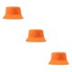 thumbnail image 1 of Sonducket Women Men Bucket Cap Wide Brim Protection Headwear Dressing Sports Headgear Adjustable Cotton Adults Outdoor Hat naranja 3piezas Sonducket CBP059485, 1 of 6