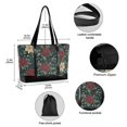 thumbnail image 2 of FORMRS Canvas Laptop Tote Bag for Women with 15.6" Computer Compartments Shoulder Handbag, Christmas Holly Leaves, 2 of 6