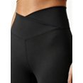 thumbnail image 4 of DENTOYOU Yoga Flare Pants Women's V Crossover Flare Leggings High Waist Butt Lifting Bootcut Pants Casual Workout Gym Leggings Black L, 4 of 7