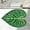 B, variant on Tropical Leaf Themed Entrance Mat, 24x16 Inch Biomorphic Green Leaf Floor Rug for Indoor/Outdoor Use, Non-Slip High-Density Absorbent Door Mat for Office, Garden and Entryway, 1 Count
