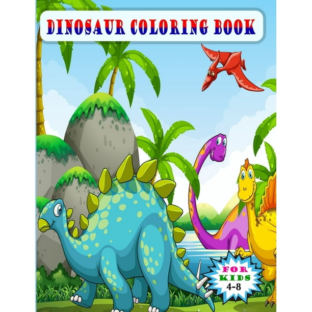 Dinosaur coloring book : Fantastic Dinosaur Coloring Book ...