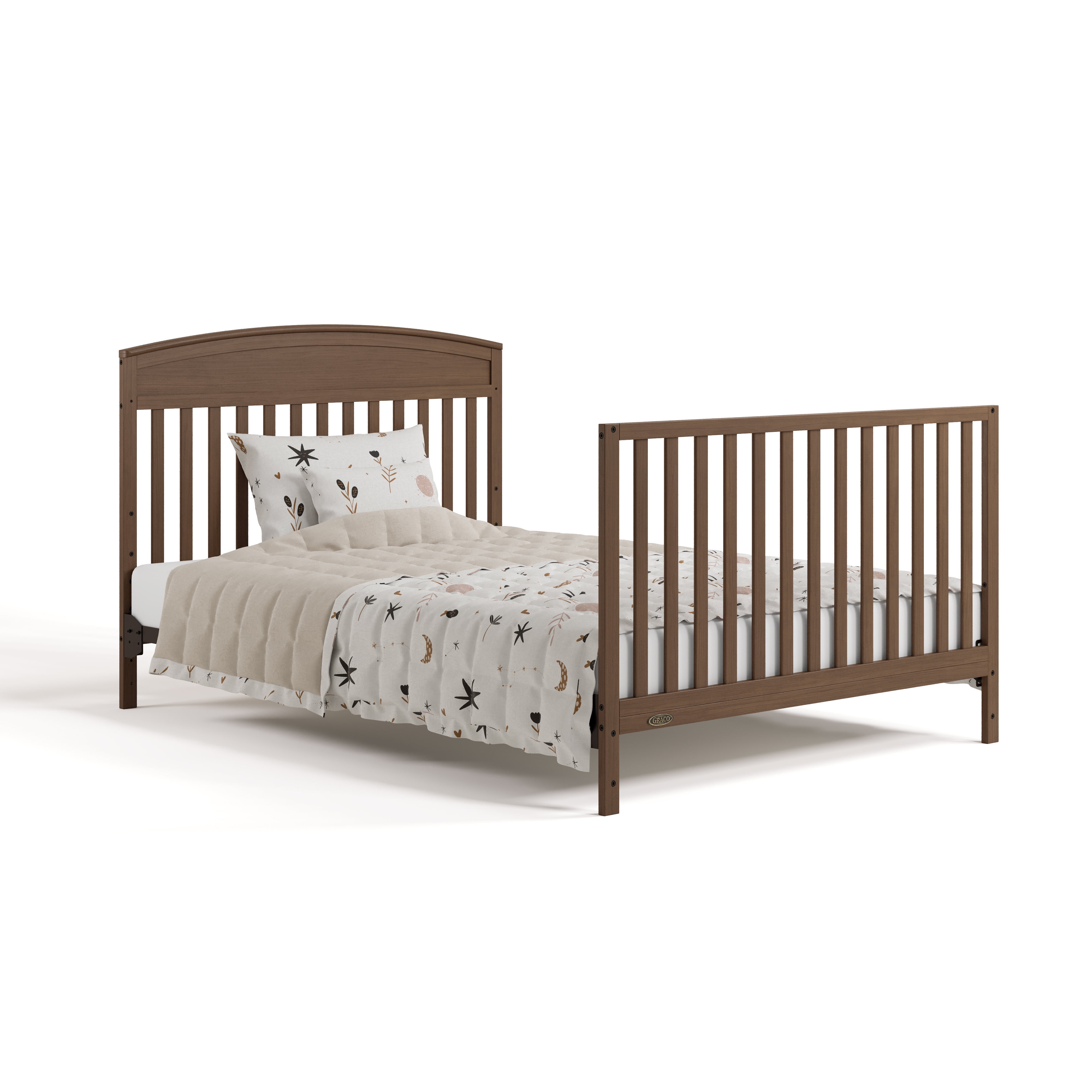 Graco Benton 5-in-1 Convertible Baby Crib with Drawer, Hazelnut
