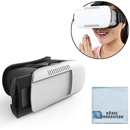 3D Virtual Reality Glasses for All Modern Smartphones + eCostConnection Microfiber