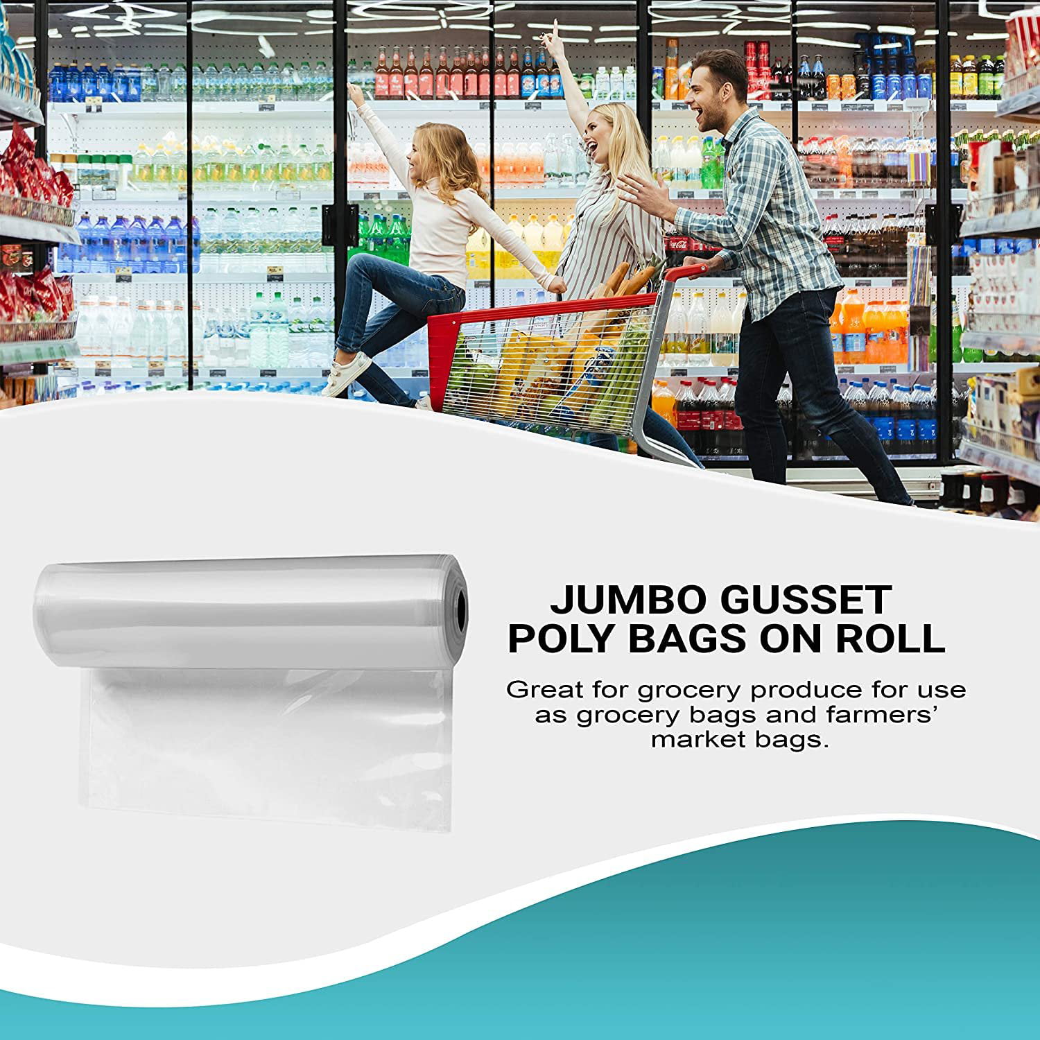 Dropship Pack Of 100 X-Large Jumbo Poly Bags 24 X 36 Flat Storage