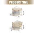 thumbnail image 3 of YIEMEEN Portable Nylon Cosmetic Pouch For Travel Double Toiletry Organizers Makeup Bag, 3 of 8