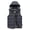 Gray-1, variant on Men's Puffer Vest Casual Hooded Drawstring Zip-Up Collar Sleeveless Cotton Padded Jacket for Outdoor Travel Hiking