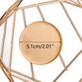 thumbnail image 3 of Sziqiqi Geometric Candle Holder for Chrismas Thanksgiving Decor Tealight & Votive Candles with Glass for Table Centerpiece Set of 6, Gold, 3 of 9