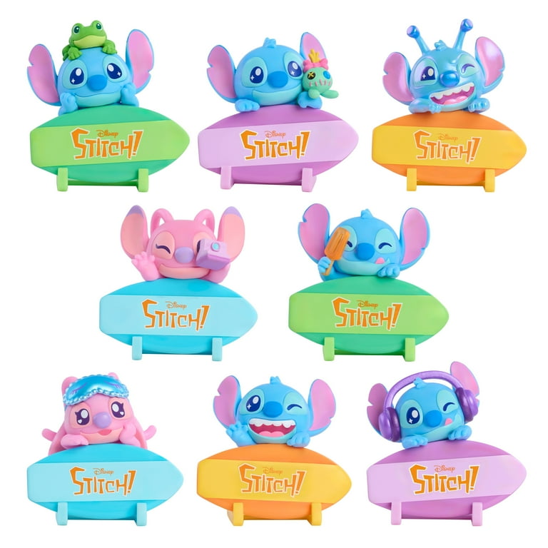 Disney Stitch Attachmeez Collectible Mini Figure Blind Box, Hangs