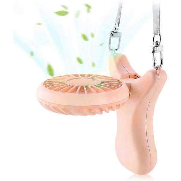 Necklace Fan Personal Fan 3000mAh Portable Fan Mini Handheld Fan 90° Rotation Portable Necklace Fan