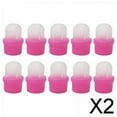 thumbnail image 1 of BELOVING 2x10x Plastic Nail Art Polish Remover Clips Soak Off Caps Gel Wrap Cleaner , Rose Red, 2 Pcs, 1 of 9