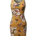 thumbnail image 3 of FashionOutfit Women's Casual Floral Fitted Sleeveless Racerback Bodycon Mini Dress, 3 of 3