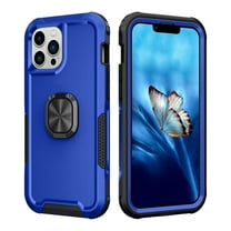 Petocase for iPhone 13 Pro Max Case,Heavy Duty Full Body Rugged Shockproof Kickstand with 360° Ring Holder Support Car Mount Phone Cover for iPhone 13 Pro Max,Blue