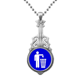 thumbnail image 1 of Basura cuadrado azul marca de advertencia Colgante Joyería Música Guitarra Torque Star Moon Unbranded M, 1 of 3