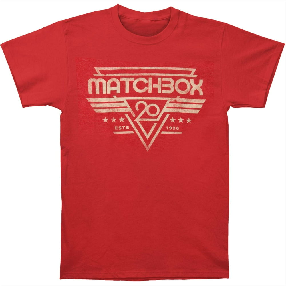 Matchbox 20 Matchbox 20 Men's Alpha Crest Slim Fit Tshirt Red